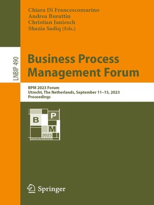 cover image of Business Process Management Forum
